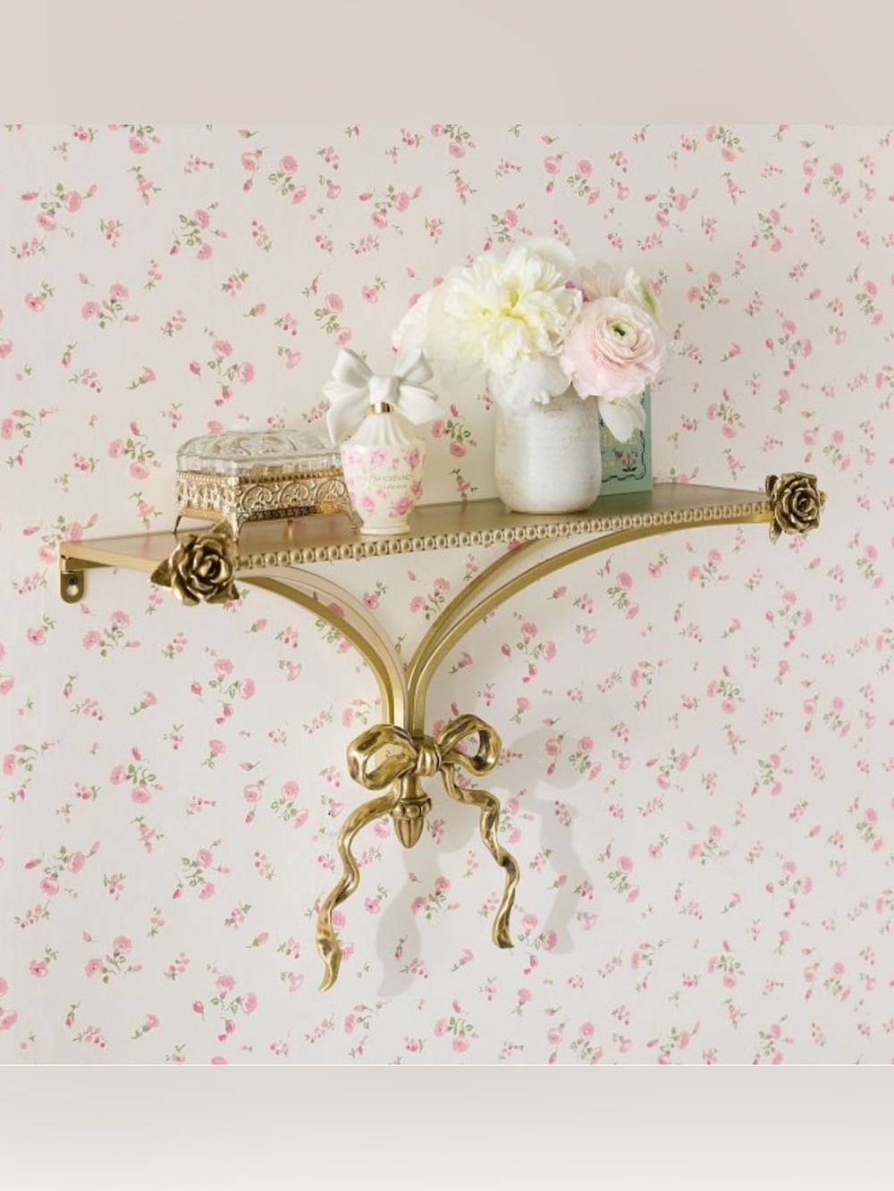 LoveShackFancy x Pottery Barn Teen LoveShackFancy Bow Shelf Bow Shelf Gold